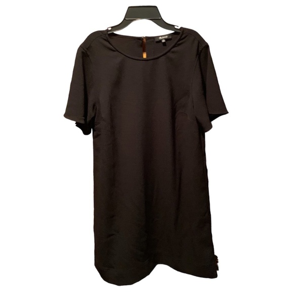 Madewell Crepe Flutter Sleeve Mini Dress in Black Small - Picture 1 of 6